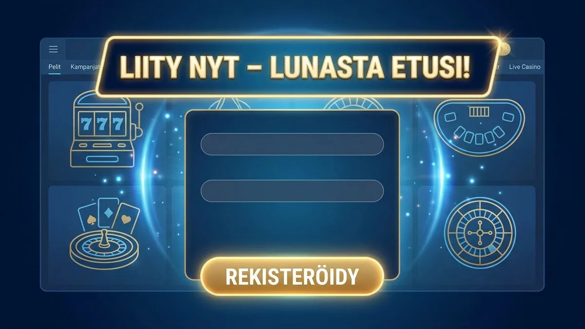 Rekisteröidy bonuksella